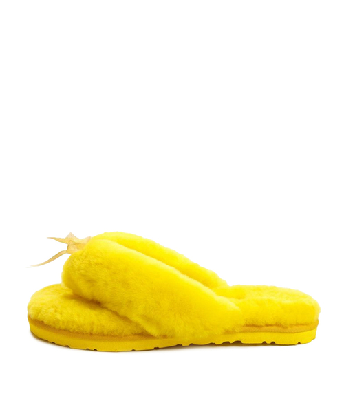 FLUFF FLIP FLOP II-yellow