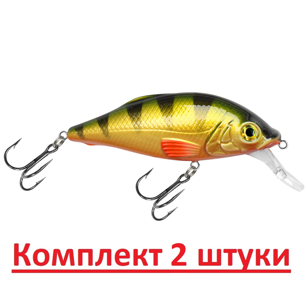 Воблер Шэд Язь 80mm, цвет 048 (окунь), 1 штука