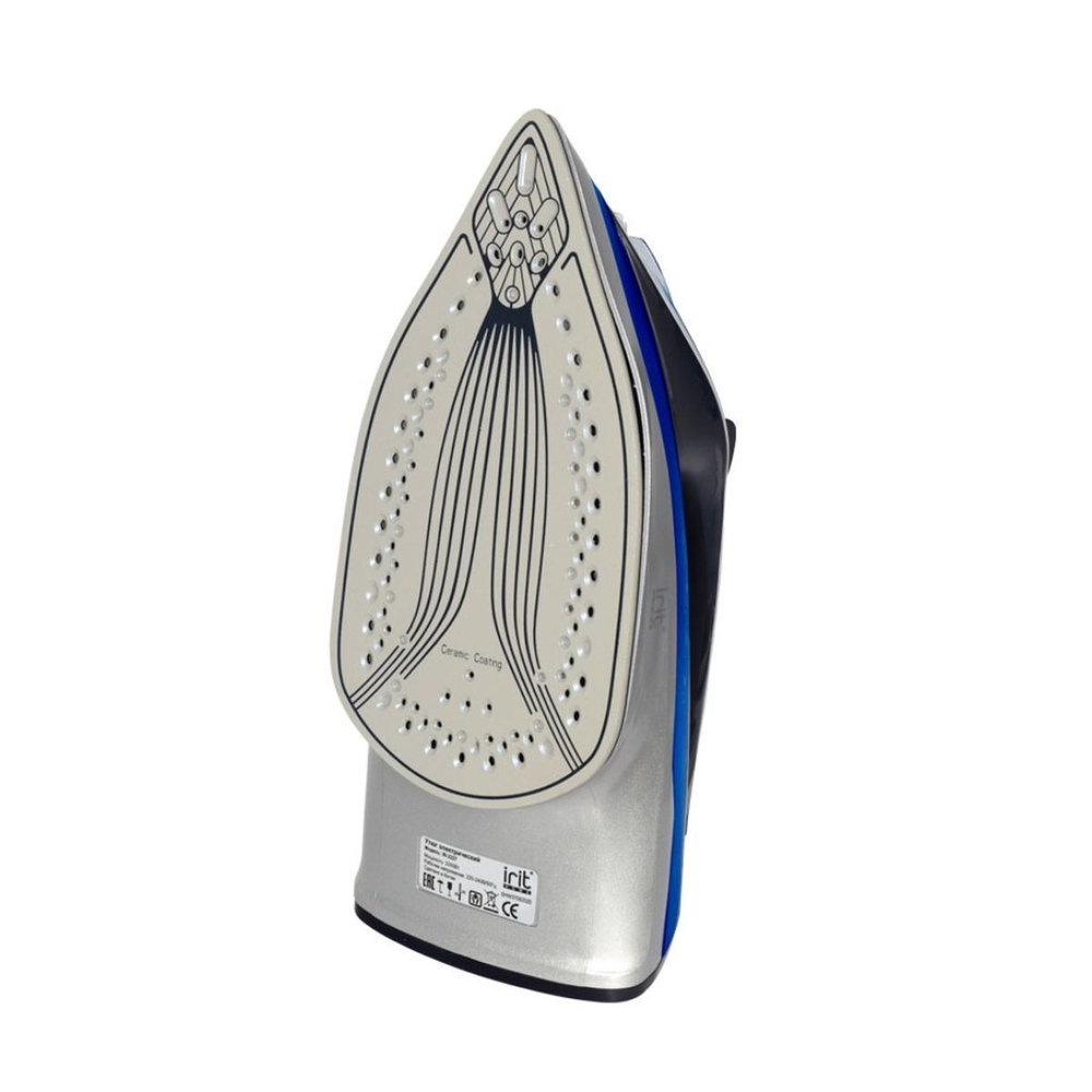 Утюг Irit, IR-2227, 2200 Вт, керам, вер.отпар, син