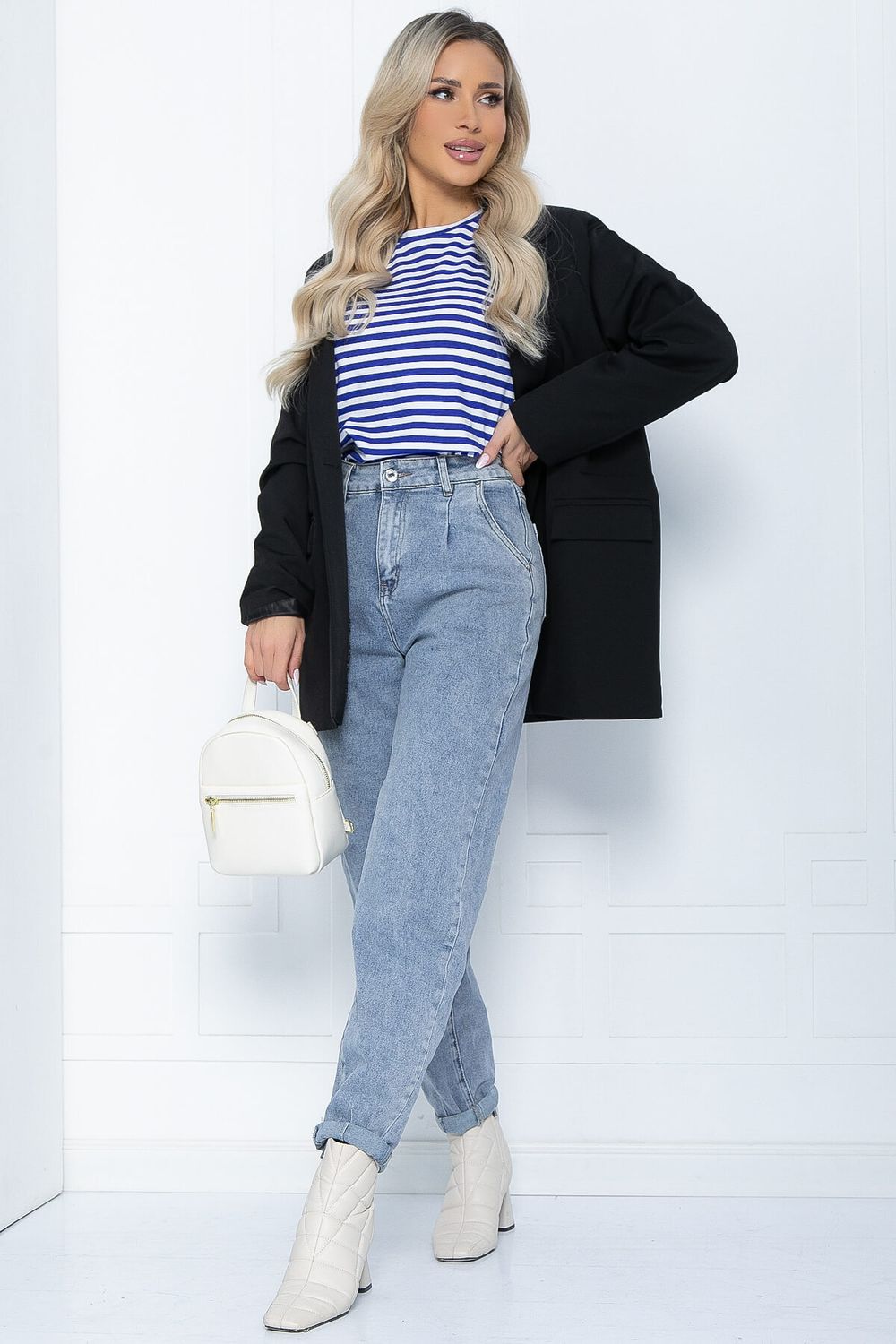 Тельняшка Морская душа (бело-синяя) Б12117 LT Collection