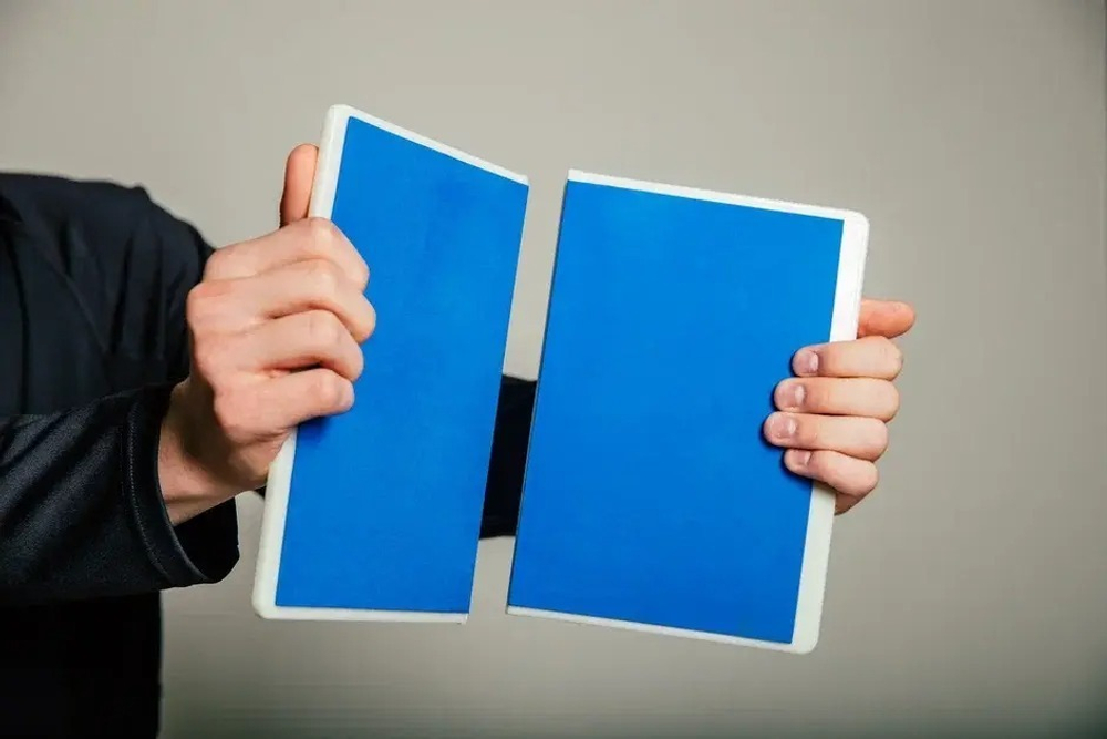 Доска для разбивания многоразовая синяя 8 мм