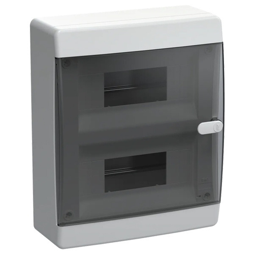 Щит накладной UNION Compact ЩРН-П-18 (2х9)м прозрачная дверь IP41 IEK UIC-KP12-N-18-41-K01