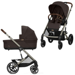 Коляска Cybex Balios S Lux TPE complete Cloud T Peach Pink Plus Base T 4 в 1 Chocolate Brown с дождевиками