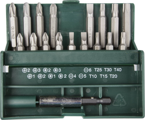 Набор бит ″EXPERT″, KRAFTOOL 26131-H18, с магнитным адаптером в бит-боксе, 18 предметов