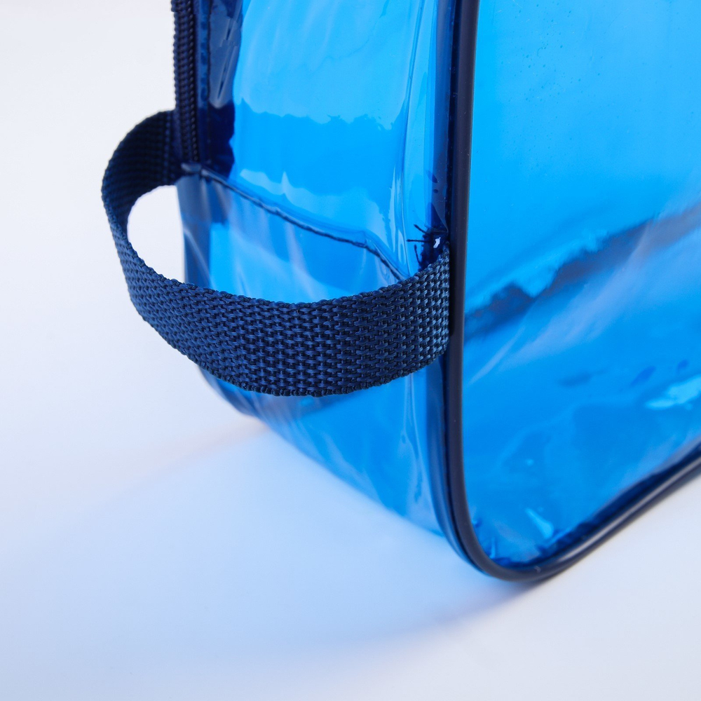 4927643 Сумка в роддом 20х25х10, цветной ПВХ, цвет синий