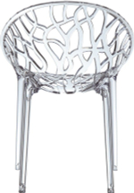 Кресло прозрачное, Siesta Contract Crystal, прозрачный