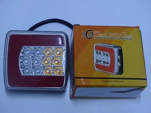 Фонарь задний для прицепа (влагозащитный) (Евросвет)