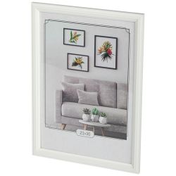 Фоторамка Image Art С22 МДФ универсальная 21х30 цвет белый вставка прозрачный пластик | Image Art