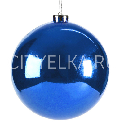 Шар пластиковый глянцевый синий
