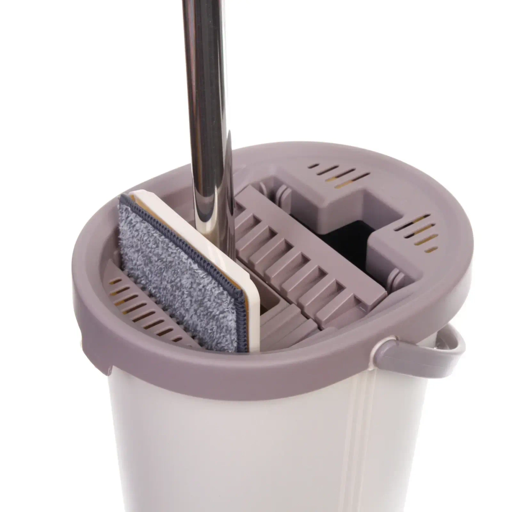 Набор для уборки «Селфи» Золушка (ведро с отжимом, швабра, две насадки) в цветной коробке ZY018