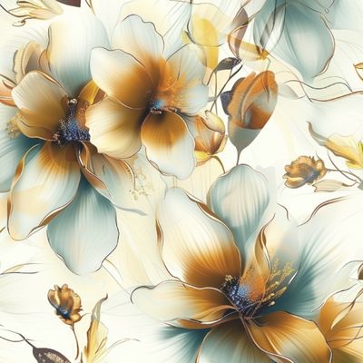 Яркий принт с лилиями