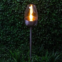 Светильник уличный ЭРА ERASF22-37 на солнечных батареях садовый Идеал 32 см | Садовые декоративные светильники