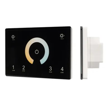 Панель Sens SMART-P81-MIX Black (230V, 4 зоны, 2.4G) (Arlight, IP20 Пластик, 5 лет) 028401