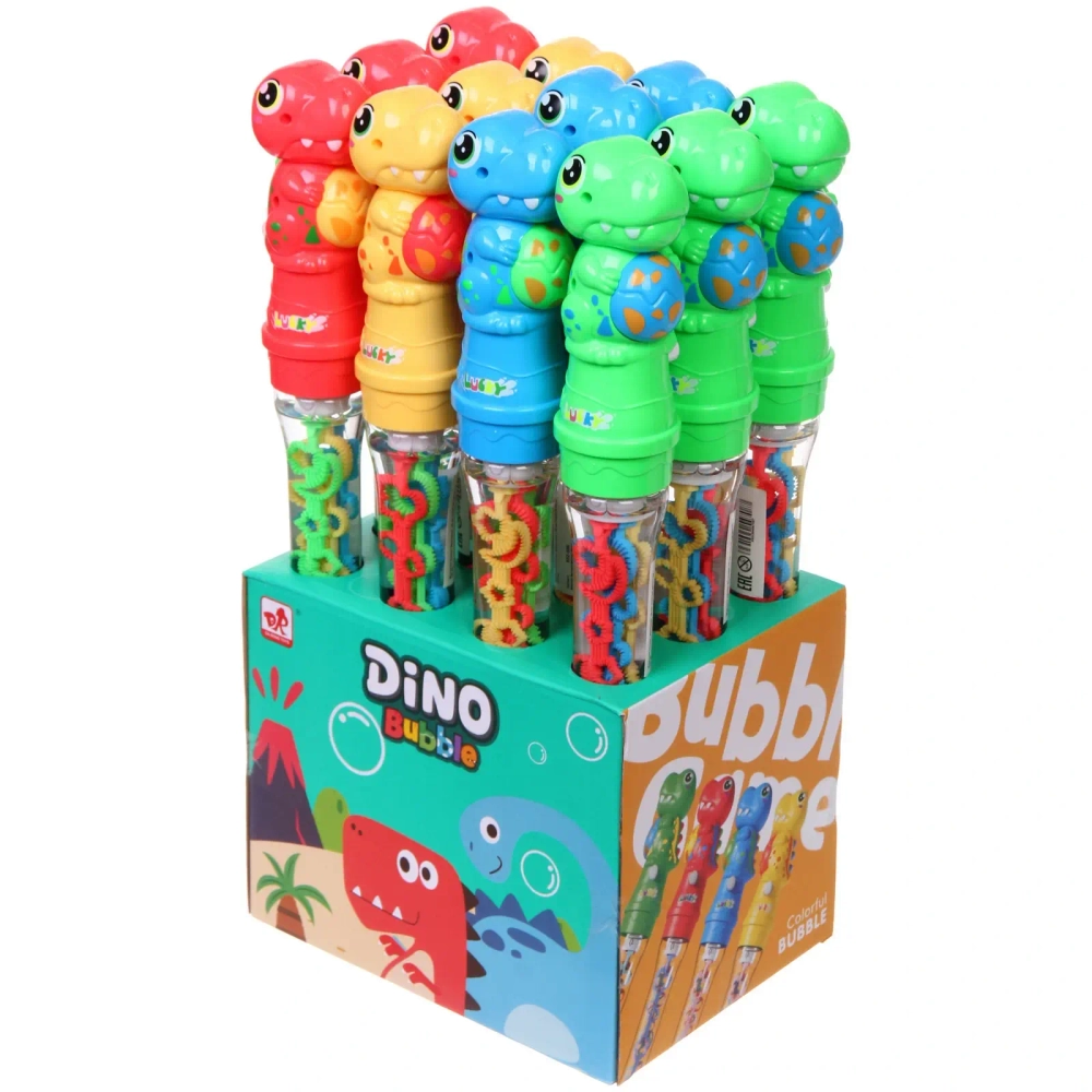 Мыльные пузыри «Динозавр», 39 см, тройной механизм, 120 мл