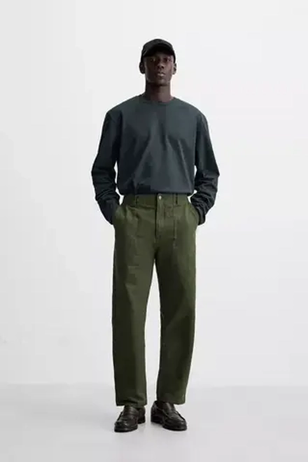 ZARA ФУТБОЛКА С ВЫШИТОЙ НАДПИСЬЮ, АНТРАЦИТОВО-СЕРЫЙ