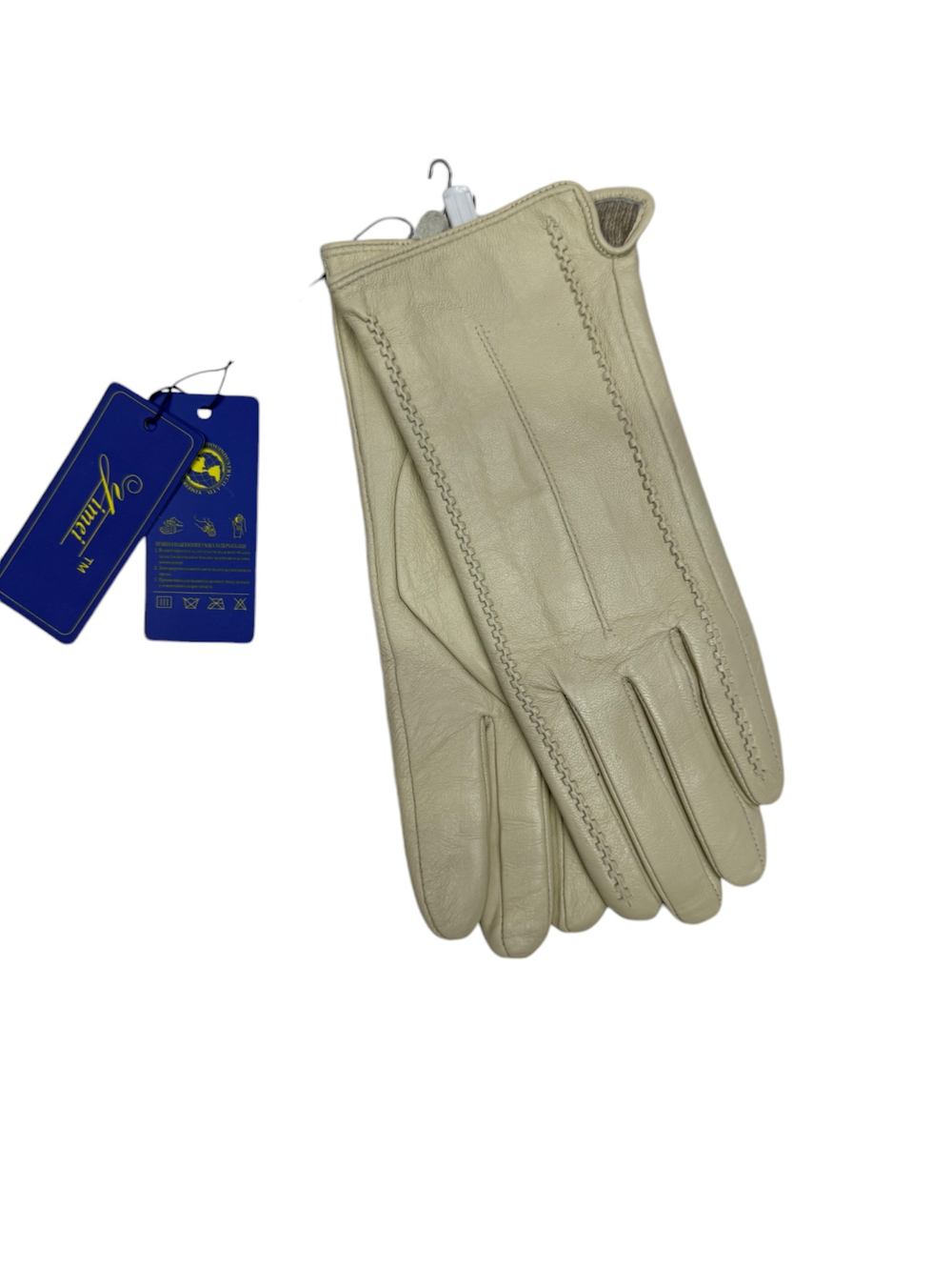 Ymai.Перчатки. Женские. Материал верха: Кожа теленка. Подклад: Трикотаж-шерсть. 5 шт в упаковке.