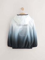 Куртка непромокаемая с капюшоном для мальчика Next E82-308, Белый, Черный