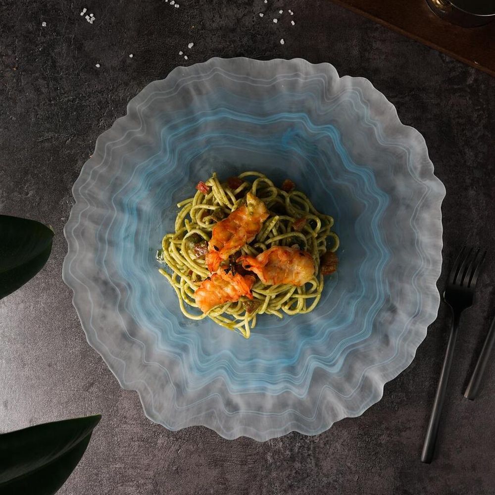 Блюдо круглое d 33 см h2 см   матовое стекло P.L. Proff Cuisine [6]