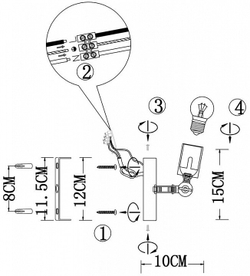 Бра EVOLUCE SL419.401.01
