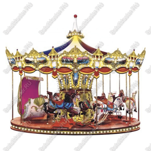 Электрическая Аттракцион карусель детская «Весёлая горка», 6,5×6,5×6,8 м