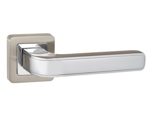 Ручки дверные NOVA QR SN/CP-3 матовый никель/хром