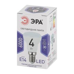 Лампа светодиодная ЭРА STD LED R39-4W-860-E14 4Вт рефлектор холодный дневной свет Е14 | Лампы cветодиодные Рефлектор (R )