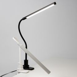 Настольный светильник ЭРА NLED-509-8W-BK светодиодный на струбцине черный | Светодиодные настольные лампы
