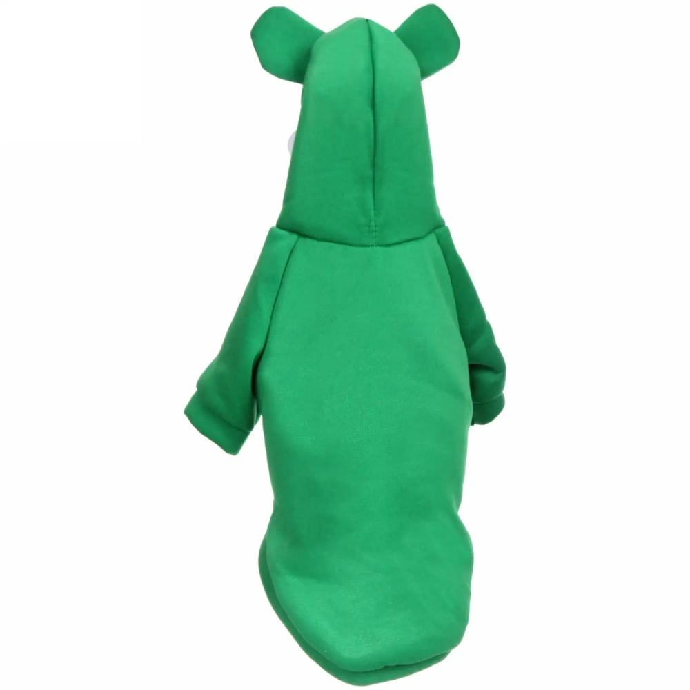 Кофта - толстовка с капюшоном для собак мелких пород «МОДНЫЙ БРО», лягушёнок, размер L (50*30*26см) Ultramarine