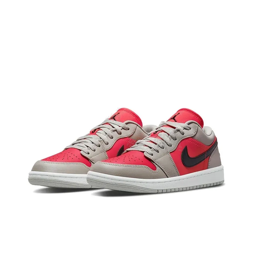 Женские кроссовки Air Jordan 1 Low 'Light Iron Ore Siren Red' DC0774-060