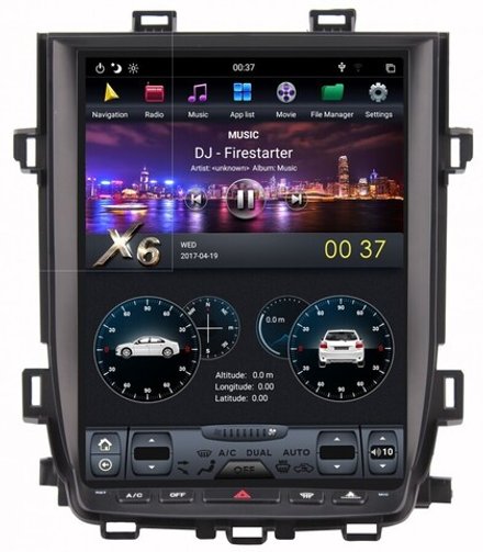 Магнитола для Toyota Alphard H20, Vellfire 2008-2014 (с JBL и 360) - Carmedia ZF-1269H-GE с вертикальным 13" монитором в стиле "Тесла" на Android 11, 8/128Гб, CarPlay, 4G SIM-слот