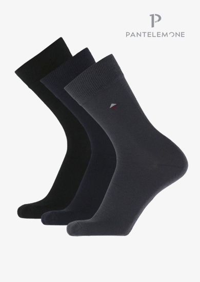 Носки мужские Pantelemone PN-110 (7 пар),черные+темно-серые+темно-синие