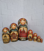 Матрешка "с видами города "  7мест