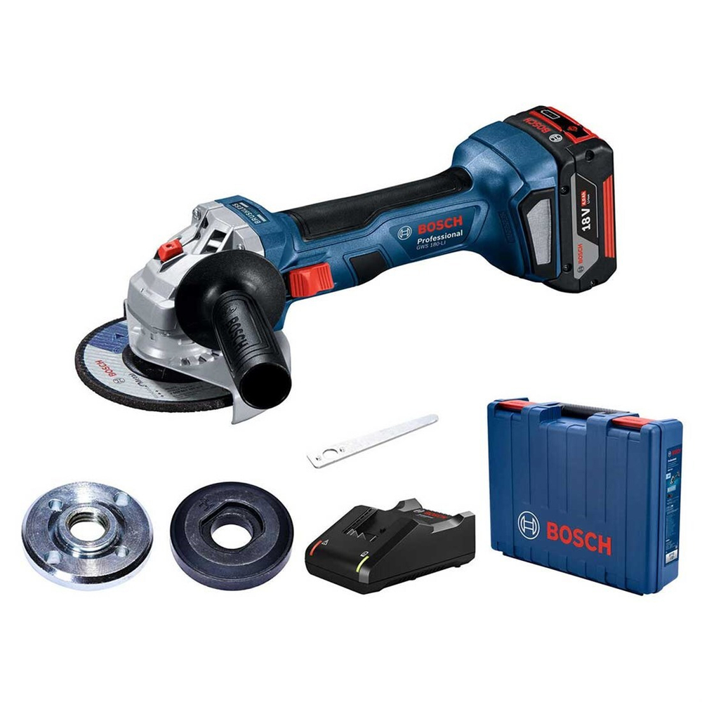 Аккумуляторная угловая шлифмашина GWS 180-LI Professional BOSCH 06019H9025