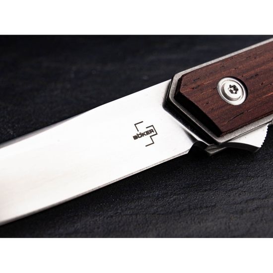 Складной нож Boker 01BO168 Kwaiken Air Cocobolo c клинком из стали VG-10, рукоять дерево (Кокоболо) / Stainless Steel