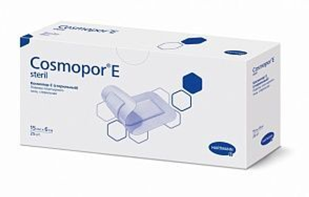 COSMOPOR E  steril - Самоклеящиеся послеоперац. повязки: 15 х 6 см; 25 шт.