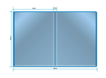 Папка 30 ф пл. 0,5 мм А-4 CRYSTAL голубая CR30blue