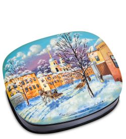 Народные промыслы ШК-80/ 4-A Шкатулка «Старая Москва зимой»