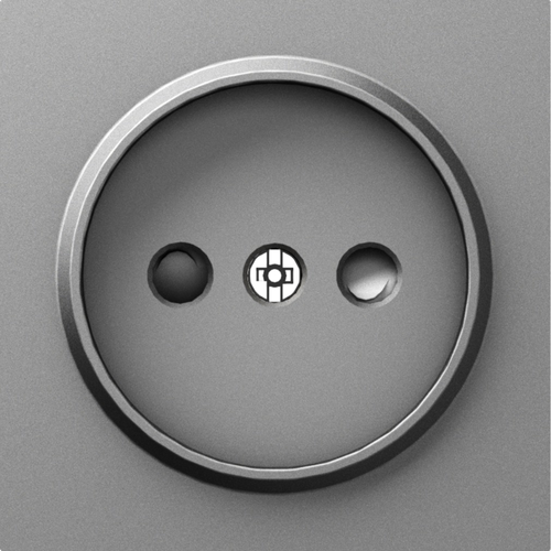 Накладка для розетки без заземления, со шторками 16A 250 В~, сталь, серия A07