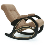 Кресло-качалка №4 ткань - Мальта-03 (бежевый), каркас - Венге