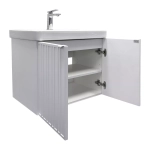 Подвесная тумба-умывальник Comforty Тенерифе-70 белый матовый с раковиной CF19595BX-70