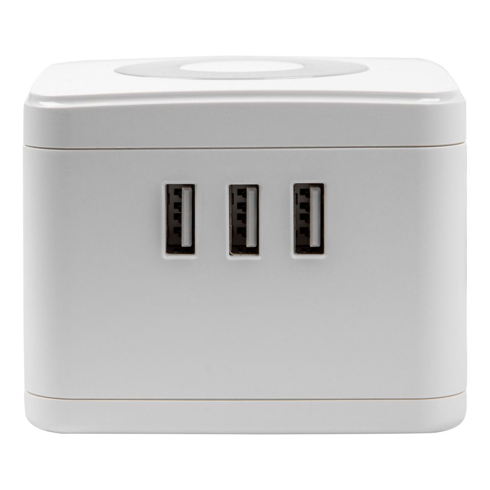 S-GCD2-1.5SBU WHITE Удлинитель серии Standard. с-з. шнур 1.5м. 2 гнезда. 3 USB. 16А. Белый. ТМ Uniel