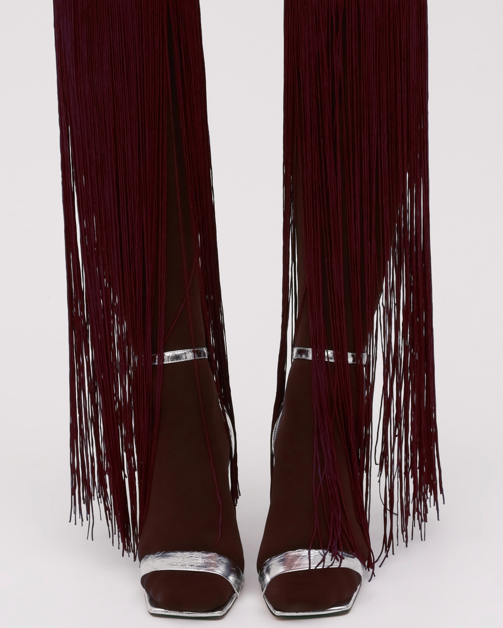 Гольфы с бахромой Пыльное Мерло