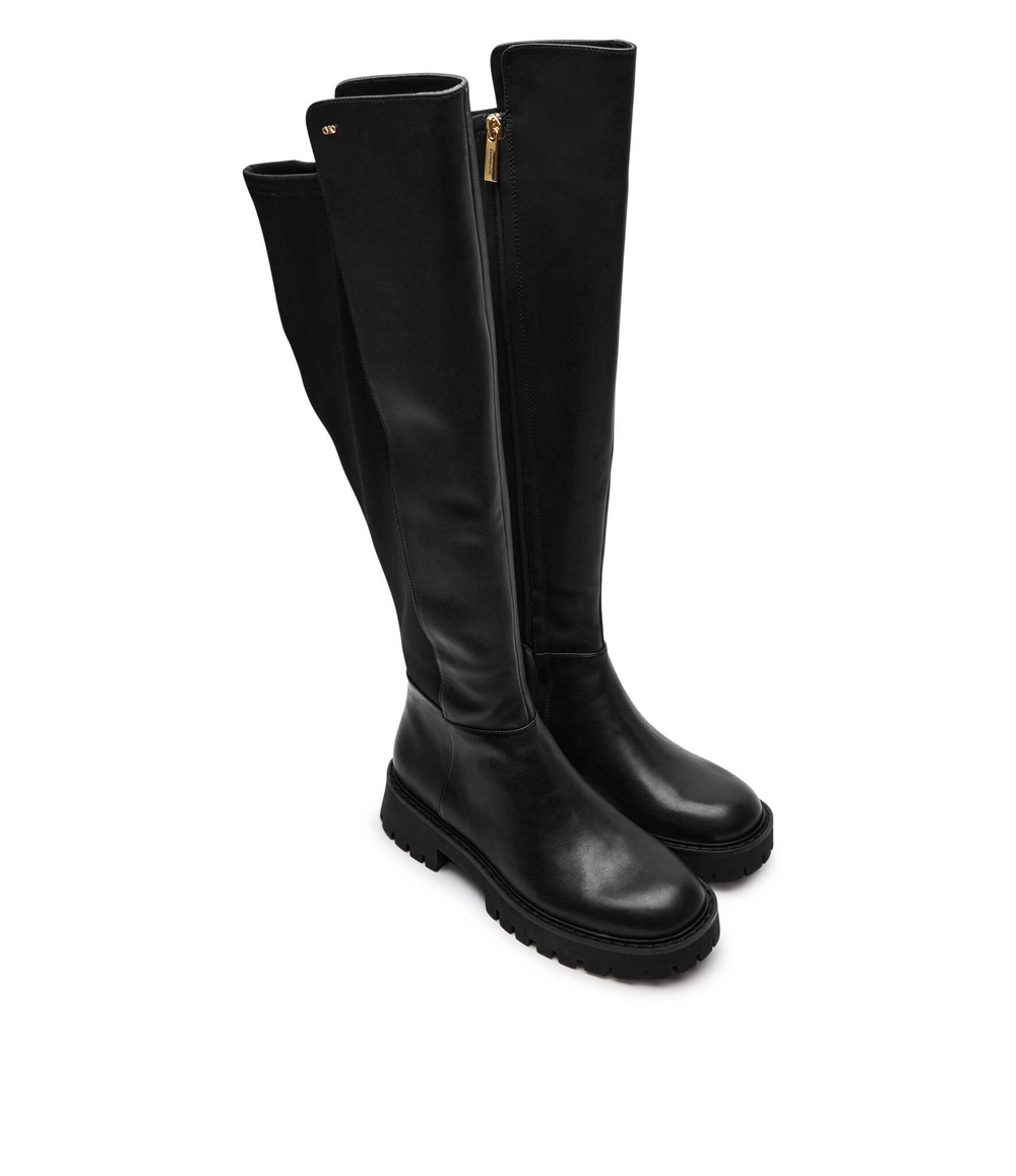 Кожаные сапоги-казаки ASHER Michael Kors - черный(40F4ASFB5L)