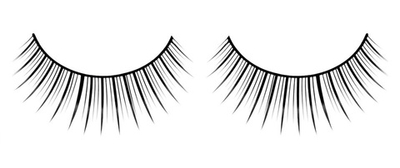 Черные ресницы с чередованием длинных и коротких ресничек Premium (Цвет: черный)