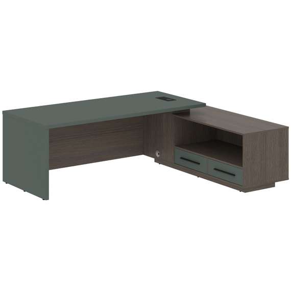 Стол руководителя с тумбой VCT 2319(R)  2300х1900х750 VELION