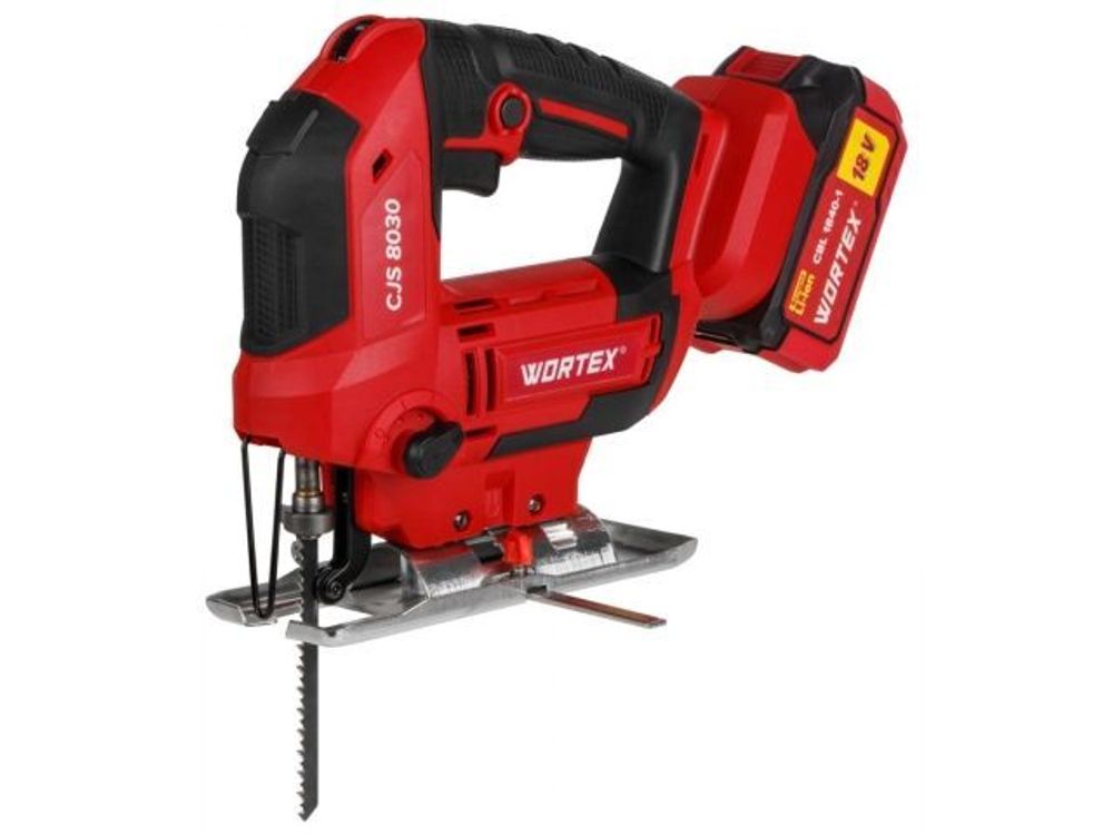 Аккуммуляторный лобзик WORTEX CJS 8030 в чемодане