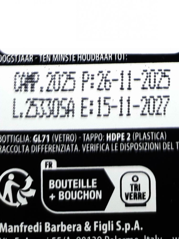 500 мл Оливковое масло Barbera Lorenzo №3 Extra Vergine