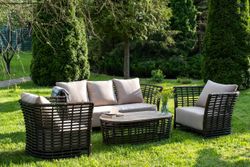 "Валенсия" лаунж-зона из искусственного ротанга, цвет бронзовый