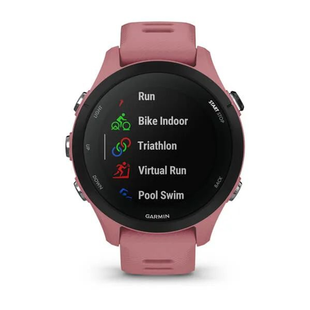Смарт часы Garmin Forerunner 255S со светло-розовым ремешком