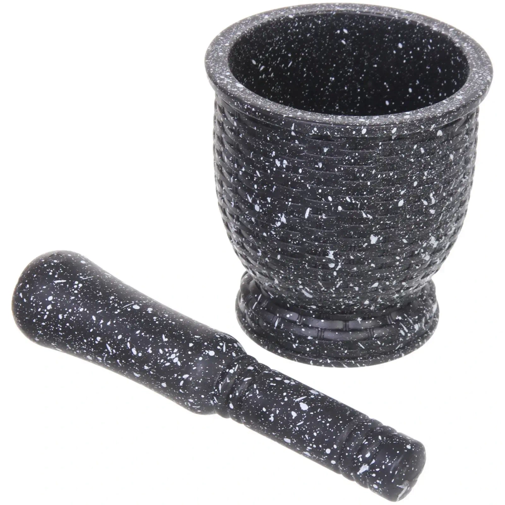 Ступка пластиковая с пестиком 10,4*11см камень